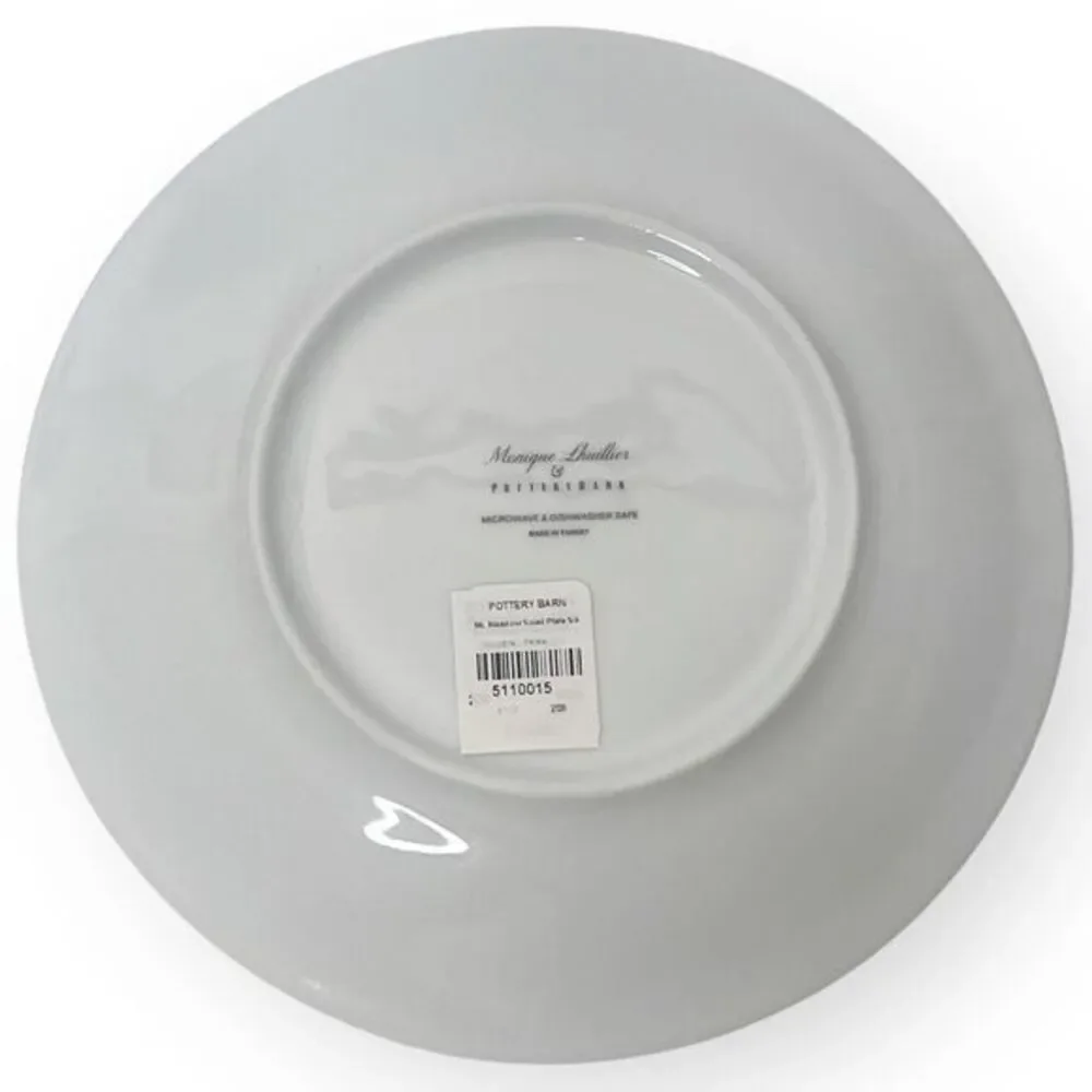 POTTERY BARN Monique Lhuillier‎ RETIRED Meadow Pattern Salad Plates Set of 4